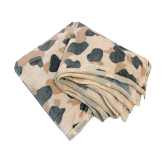 Animal Skin Pattern Soft Flannel Plush Single Size Blanket / Large Throw Rug 150 x 200cm Jaguar