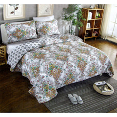 100% Cotton Cover Lightly Quilted Coverlet Set Abigail Queen