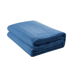 Jason 400GSM Super Soft Micro Fleece Blanket Denim Double