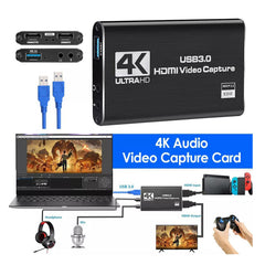 4K 1080P 60FPS HDMI to USB 3.0 Video Capture Card For PS4/PC/OBS Nintendo Switch