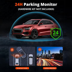 4K+2.5K Dual Dash Cam with WiFi GPS ADAS, Front and Rear Car Camera Recorder with 32GB Card