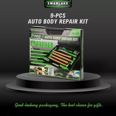 9-Piece Garden Tools Auto Body Hammer Dolly Set Car Body Dent Repair Tool Case
