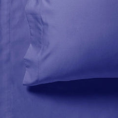 1000TC Ultra Soft King Size Bed Royal Blue Flat & Fitted Sheet Set