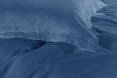 1000TC Tailored King Size Quilt/Duvet Cover Set - Greyish Blue