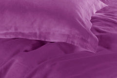 1000TC Tailored King Size Purple Duvet Quilt Cover Set