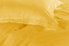 Tailored 1000TC Ultra Soft King Size Yellow Duvet Quilt Cover Set