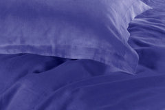 1000TC Tailored King Single Size Royal Blue Duvet Quilt Cover Set