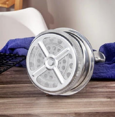 White French Press Coffee Maker 1000ml with Coffee Bean Can + Extra Filter Gift Set