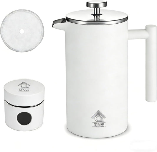 French Press Coffee Maker 350ml with Coffee Bean Can + Extra Filter Gift Set
