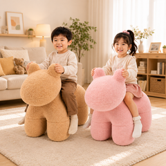 Lamb Stool Chair Brown