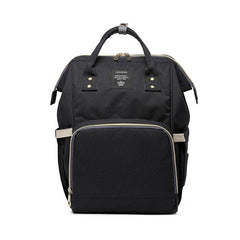 Luxury Multifunctional Diaper Nappy Backpack Maternity Mummy Changing Bag - Black