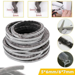 10M Hairy Seal Brush for Door & Window Draught Exclusion - 5x6mm(10M)