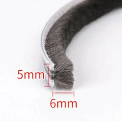 10M Hairy Seal Brush for Door & Window Draught Exclusion - 5x6mm(10M)