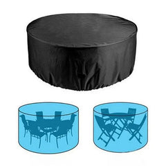 Outdoor Furniture Round 1.28M/1.85M/2.3M Cover Waterproof Garden Table Shelter - 230*110cm