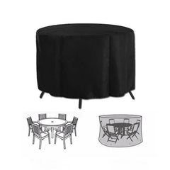 Outdoor Furniture Round 1.28M/1.85M/2.3M Cover Waterproof Garden Table Shelter - 230*110cm