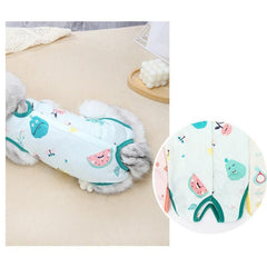 Pet Cat Postoperative Recovery Suit Pet Surgery Clothing Sterilization Weaning Pink - S( Bust: 33cm Length: 21cm)
