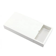 100PCS DIY Paper Box Drawer Type Jewelry Packing Box Tea Gift Cosmetics White - 12*9*3.3cm