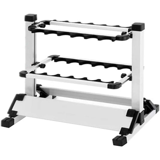 12/24 Hole Multi Functional Fishing Rod Holder Storage Rack Display Organizer - 12Holes
