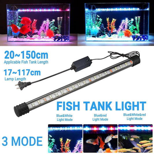 Aquarium Fish Tank Light LED Waterproof Full Spectrum Aqua Lamp RGB - 97cm 158Led