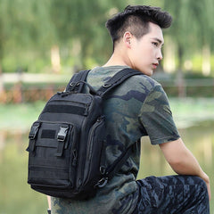 Fishing Tackle Backpack Storage Bag Shoulder Fishing Gear Bags Outdoor Backpack - Black