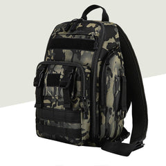 Fishing Tackle Backpack Storage Bag Shoulder Fishing Gear Bags Outdoor Backpack - Night Camouflage