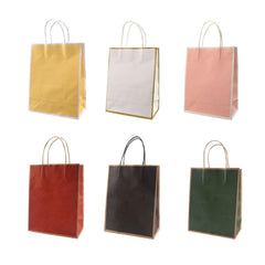 Gift Kraft Paper Bags for Packaging and Takeaway 50PCS - Red-31*26*12cm