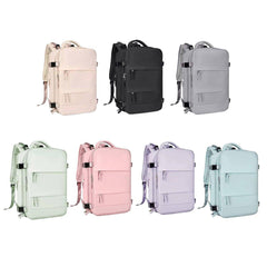 Waterproof Travel Backpack Outdoor Sports Shoulder Bag Hiking Camping Daypack - Purple