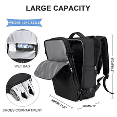 Waterproof Travel Backpack Outdoor Sports Shoulder Bag Hiking Camping Daypack - Purple