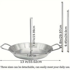 Stainless Steel Vertical Skewer Grill Pan Barbecue Kebab Rack Grill Cooking Tool