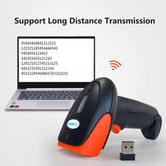 Wireless Barcode Scanner 2D QR Code Handheld Reader for Supermarket Warehouse