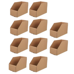 10pcs Slanted Display Boxes for Sorting Organising Storage Containers Organizer - 40cm x 18cm x 22cm
