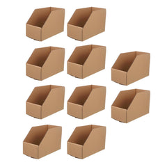 10pcs Slanted Display Boxes for Sorting Organising Storage Containers Organizer - 60cm x 30cm x 20cm