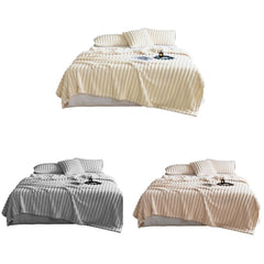 Plush Blanket Leisure Blanket Autumn Winter Warm Nap Throw Soft Cozy - Khaki-150x200cm