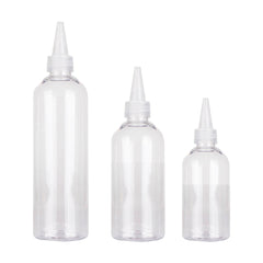 100pcs Needle Tip Plastic Bottles Transparent Squeeze Dispensing Bottle DIY Tool - 100ml