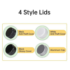 20pcs 250ml Reusable Plastic Juice Bottles 38mm Caliber Clear Beverage Container - Bottle-20pcs-Glossy -Black