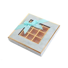 25X Valentines Day 9/12Grids Chocolate Box Gourmet Desserts Gift Display Window - Tiffany 9Grids-12-12-4-25pcs