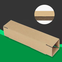 50pcs Long Strip Carton Flat Square Durable Shipping Boxes for Packaging Storage - 10cm x 10cm x 42cm