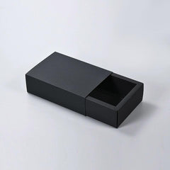 25X Black Kraft Paper Drawer Jewelry Package Necklace Bracelet Gift Package box - 25*8*4-25pcs
