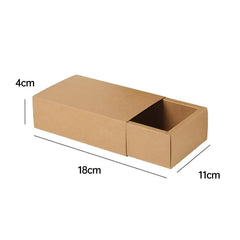 Kraft Paper Drawer Box Packaging Gift Storage Organiser Small Kraft Boxes - 25x8x4cm