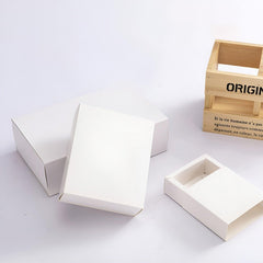 25X White Kraft Paper Drawer Jewelry Package Necklace Bracelet Gift Package box - 18*11*4-25pcs