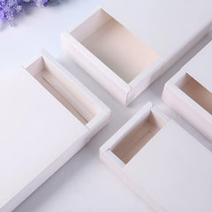25X White Kraft Paper Drawer Jewelry Package Necklace Bracelet Gift Package box - 18*11*4-25pcs