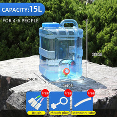 Outdoor Water Bucket Household Storage Car Water Tank Drinking Water Storage - 10L