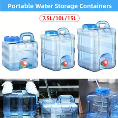 Outdoor Water Bucket Household Storage Car Water Tank Drinking Water Storage - 10L