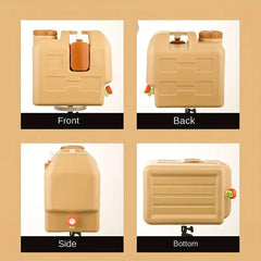 20L Outdoor Camping Portable Storage Bucket with Tap Drinking Water Container