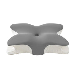 Memory Foam Butterfly Pillow Neck Support Slow Rebound Cervical Pillow - Dark Grey