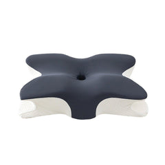 Memory Foam Butterfly Pillow Neck Support Slow Rebound Cervical Pillow - Light Grey
