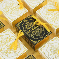 50PCS Moon Stars Wedding Candy Box Gift Box Holiday Party Decorations Favour - White