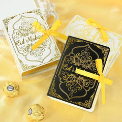 50PCS Moon Stars Wedding Candy Box Gift Box Holiday Party Decorations Favour - White