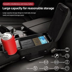 Multifunctional Armrest Storage Box Gap Organizer for Vehicle Interior Use
