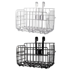 Foldable Bicycle Basket Front and Rear Hanging Storage Rack Bike Accessories - Black